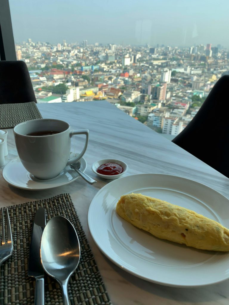バンコク・マリオットホテル・ザ・スリウォンラウンジ朝食景色